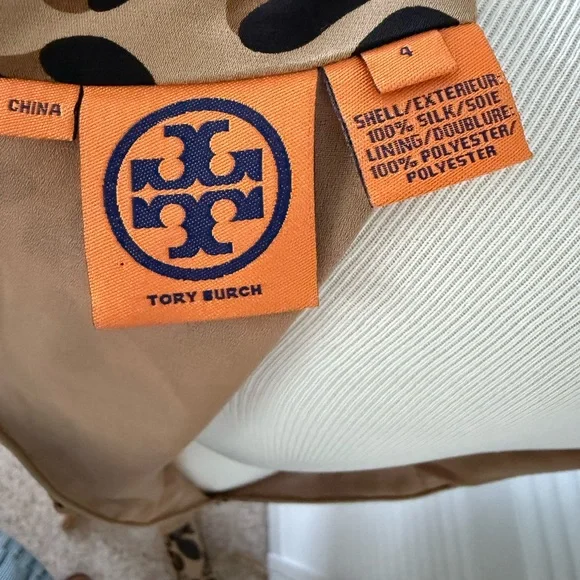 Tory Burch Leopard Print Long Sleeve Dress - Picture 10 of 14